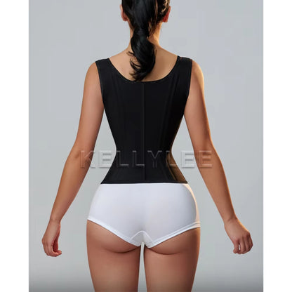 Highly Compressed Sexy Body Wrap Waist Trainer Adjustable Tummy Belt Waist Trimmer with Shoulder Straps for Postpartum Recovery